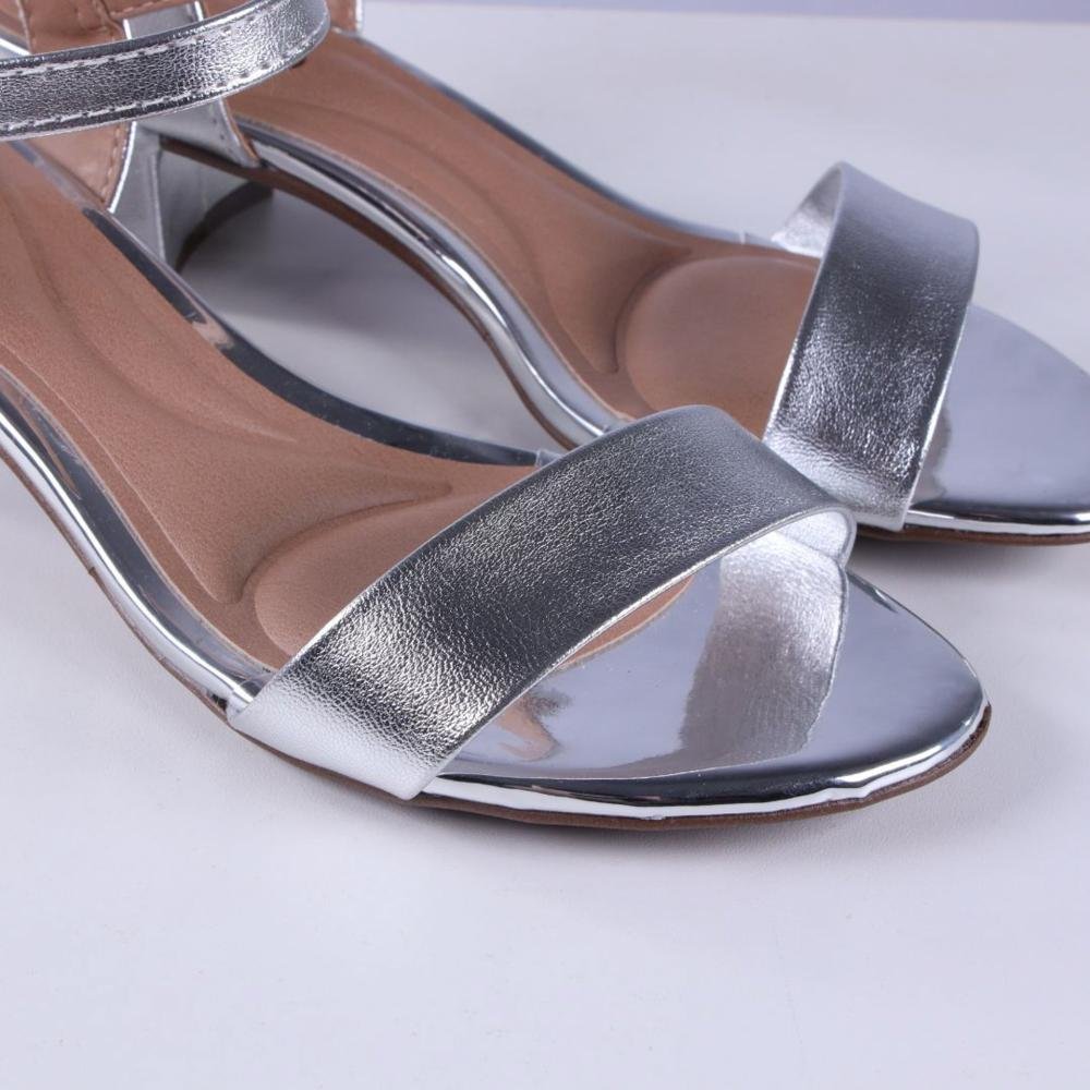 Sandália Beira Rio Feminino 8345,602 Prata Prata 3