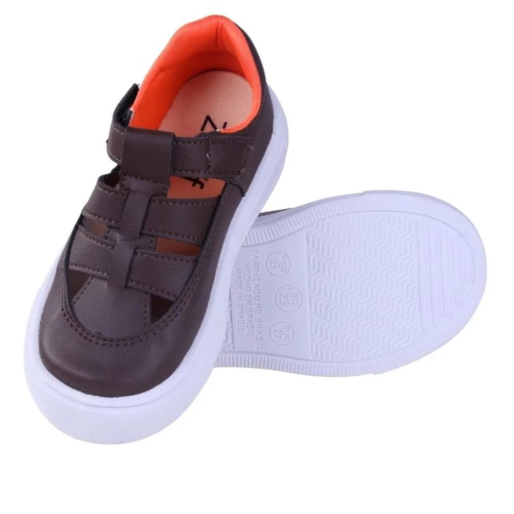 Tênis Infantil Zariff 210-06 Cafe Marrom 4