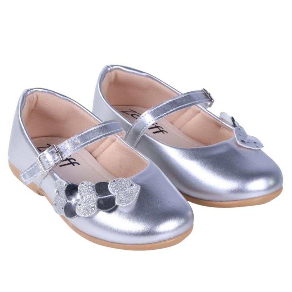Sapatilha Infantil Feminina Zariff 220-04 Prata Prata 2