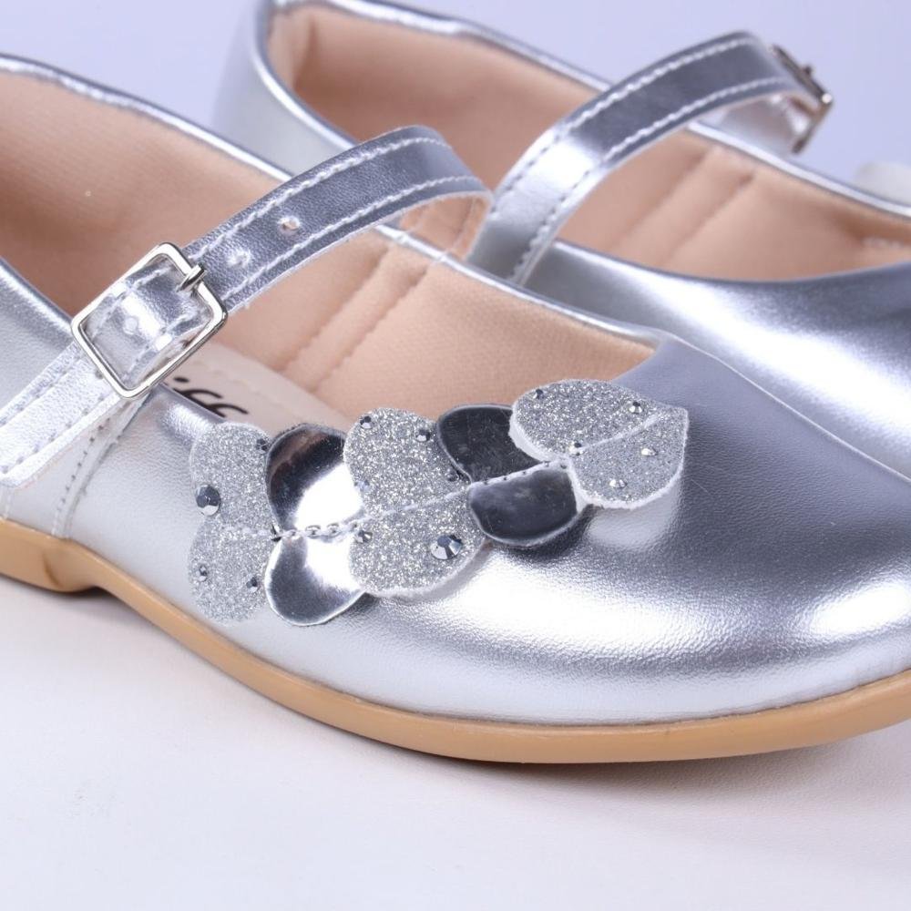 Sapatilha Infantil Feminina Zariff 220-04 Prata Prata 3