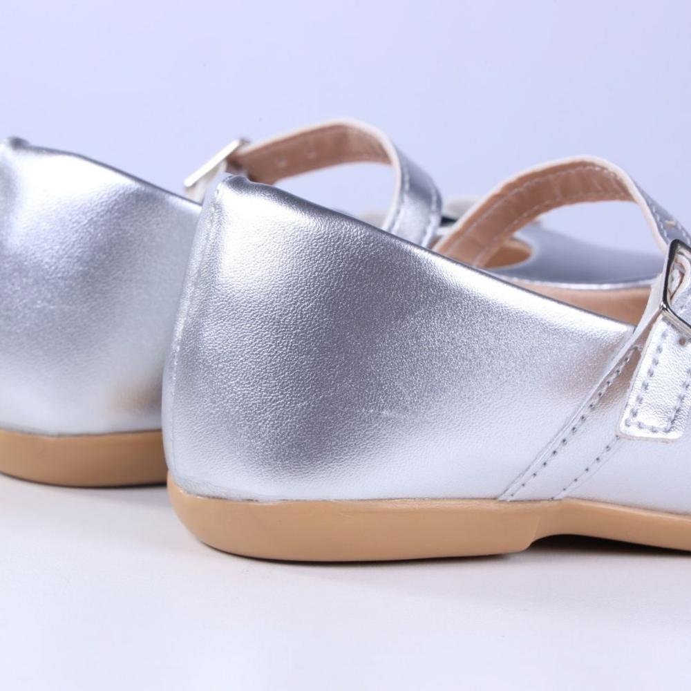 Sapatilha Infantil Feminina Zariff 220-04 Prata Prata 4