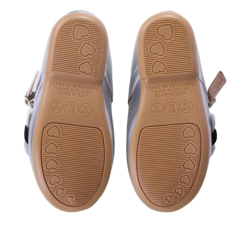 Sapatilha Infantil Feminina Zariff 220-04 Prata Prata 5