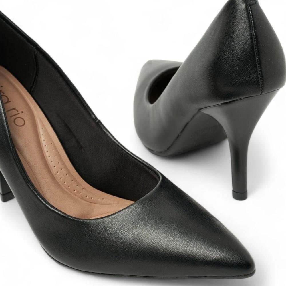 Scarpin Feminino Beira Rio 4122.1400 Preto Preto 4