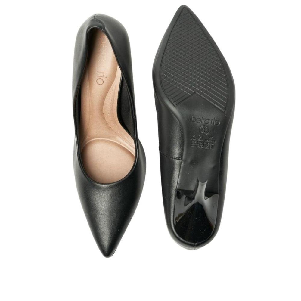 Scarpin Feminino Beira Rio 4122.1400 Preto Preto 5