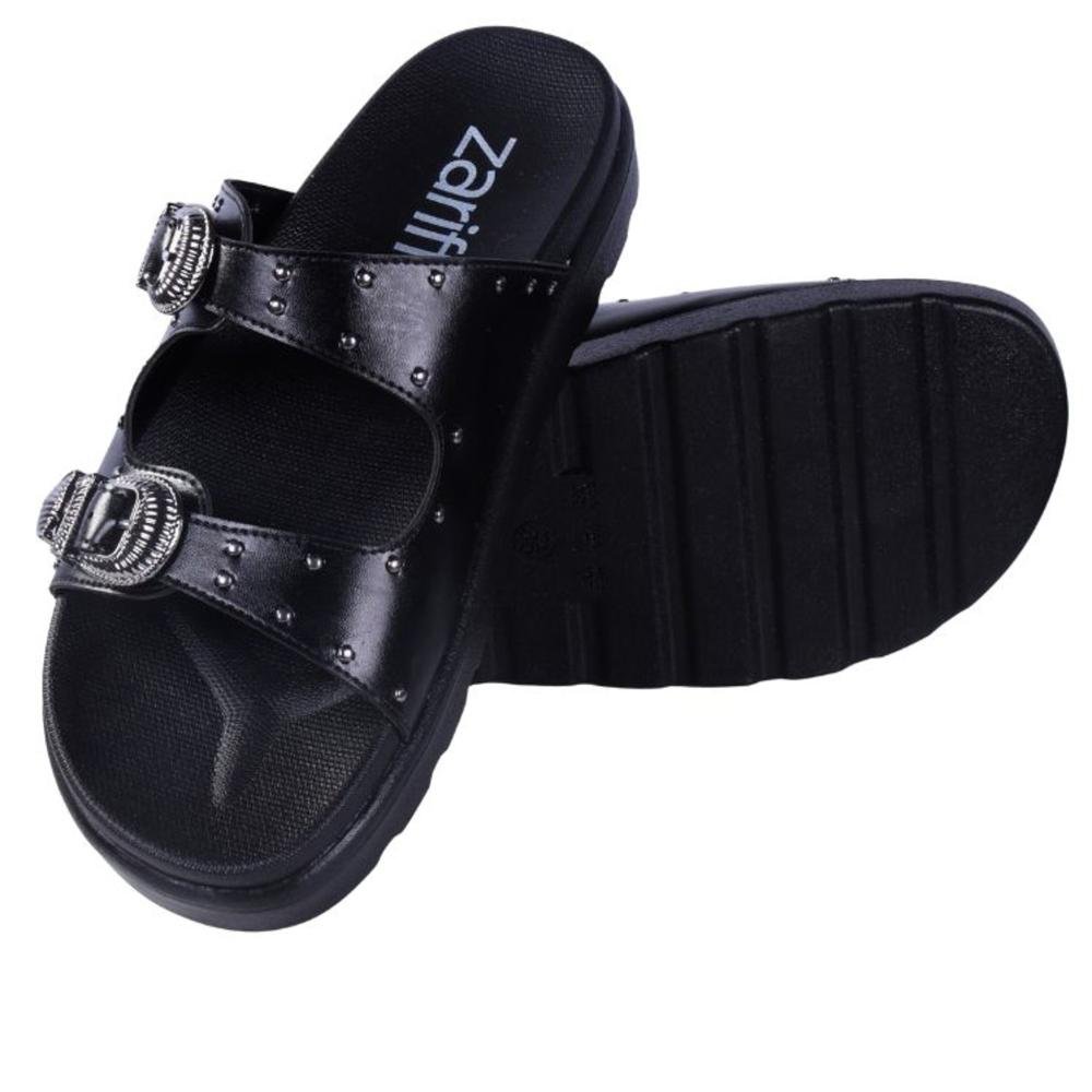 Papete Feminina Zariff 3048.0897 Preto Brilho Preto 5