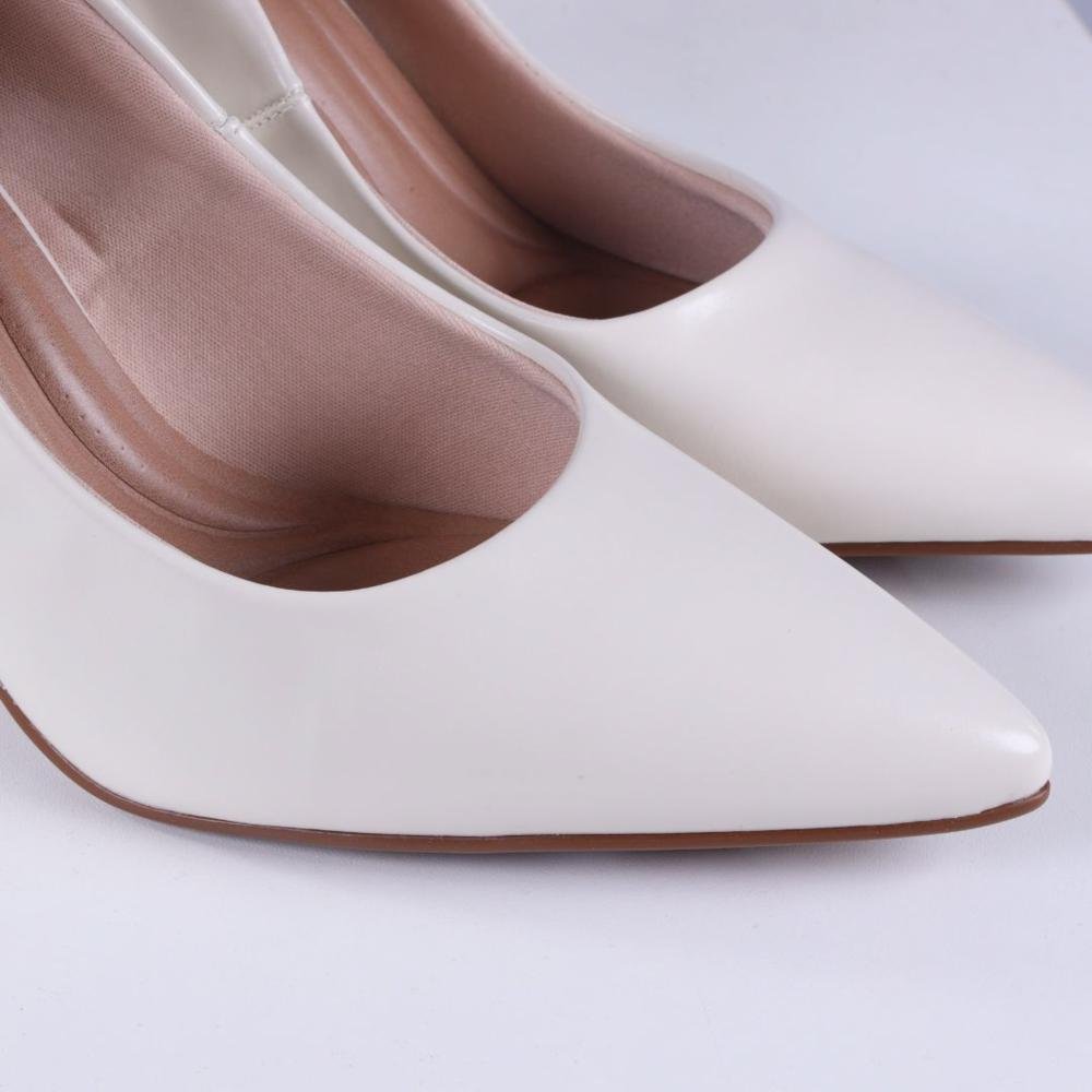 Scarpin Feminino Beira Rio 4122.1400 Off White Branco 3
