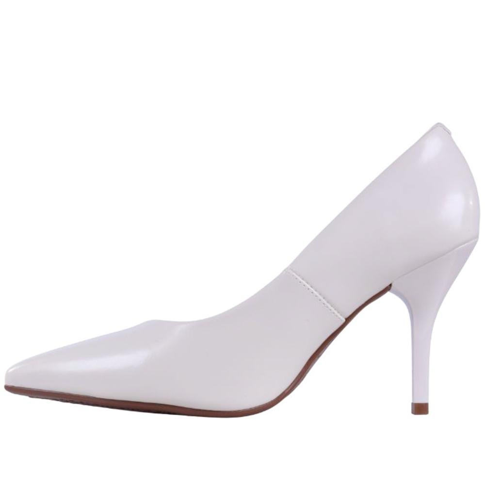 Scarpin Feminino Beira Rio 4122.1400 Off White Branco 5