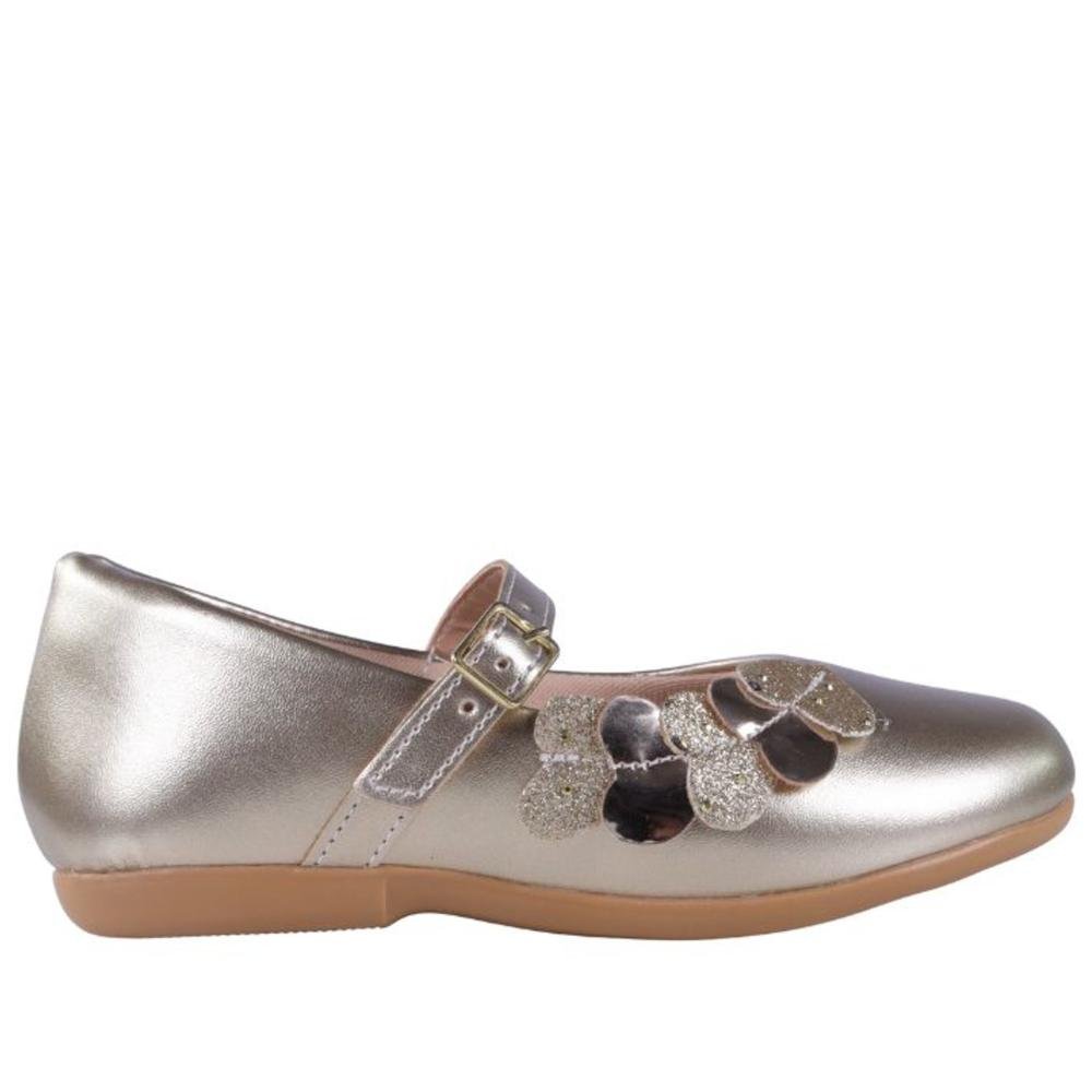 Sapatilha Infantil Feminina Zariff 220-04 Ouro Light