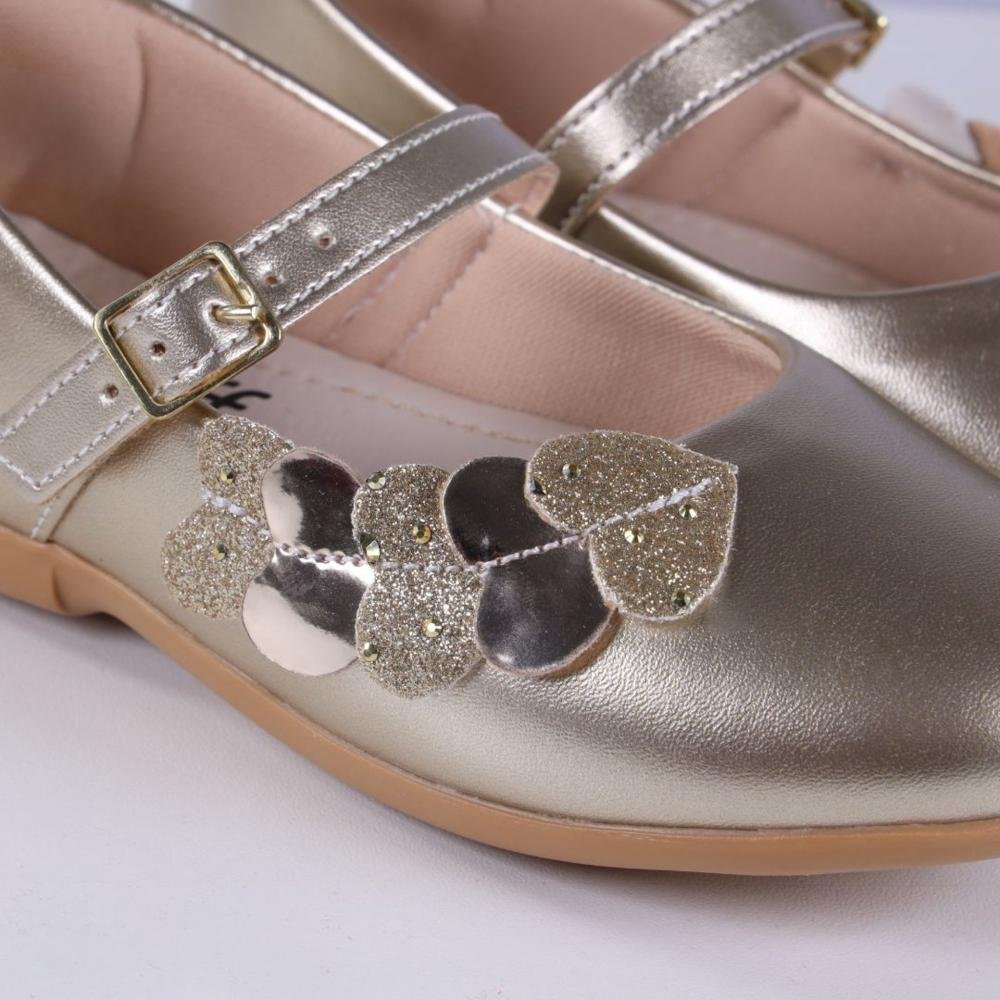 Sapatilha Infantil Feminina Zariff 220-04 Ouro Light Dourado 3