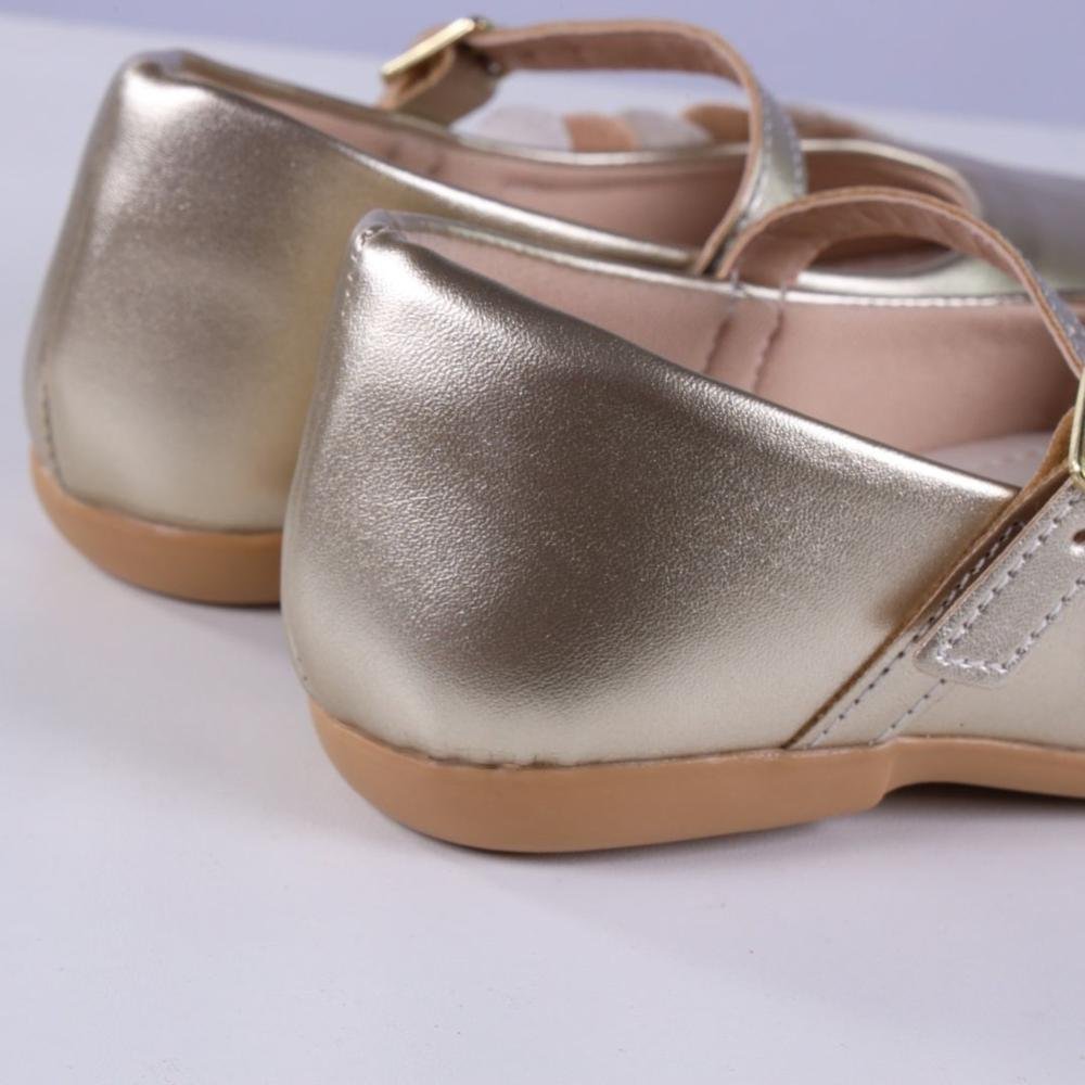 Sapatilha Infantil Feminina Zariff 220-04 Ouro Light Dourado 4