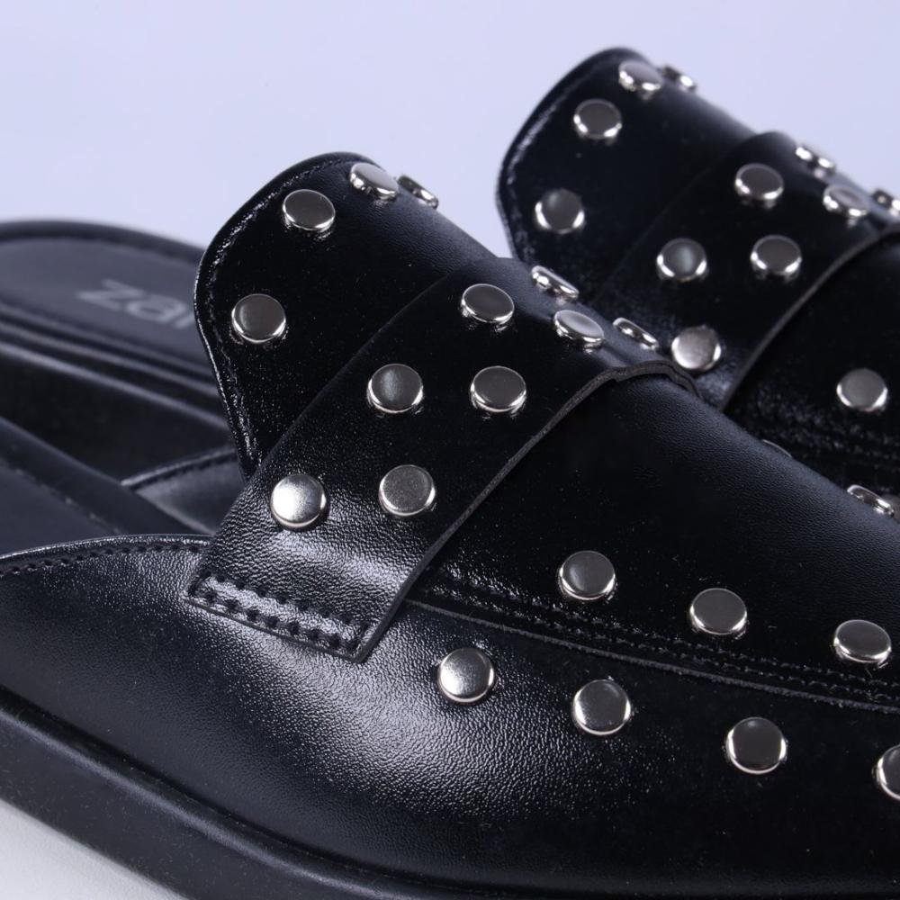 Mule Feminino Zariff 5337.11809 Preto Brilho Preto 3