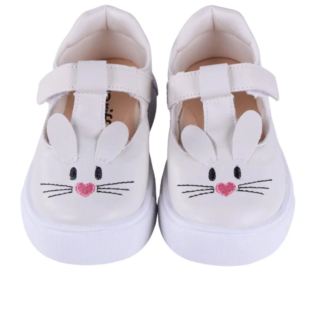 Tênis Infantil Feminino Zariff 209-11 Off White Bege 4