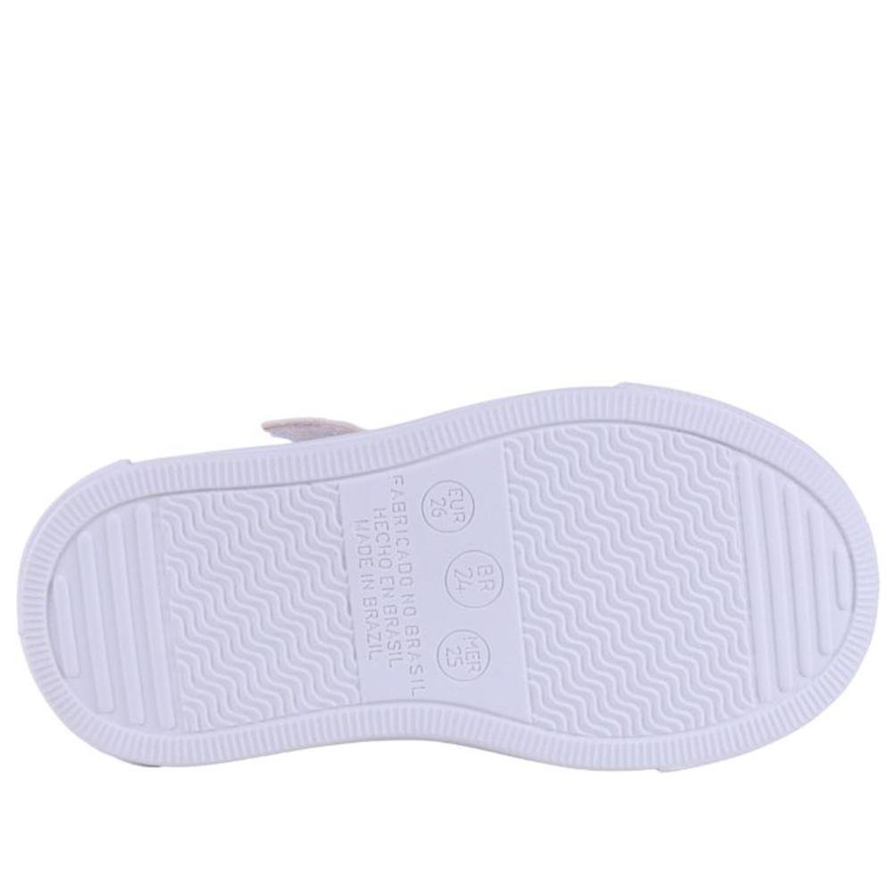 Tênis Infantil Feminino Zariff 209-11 Off White Bege 6