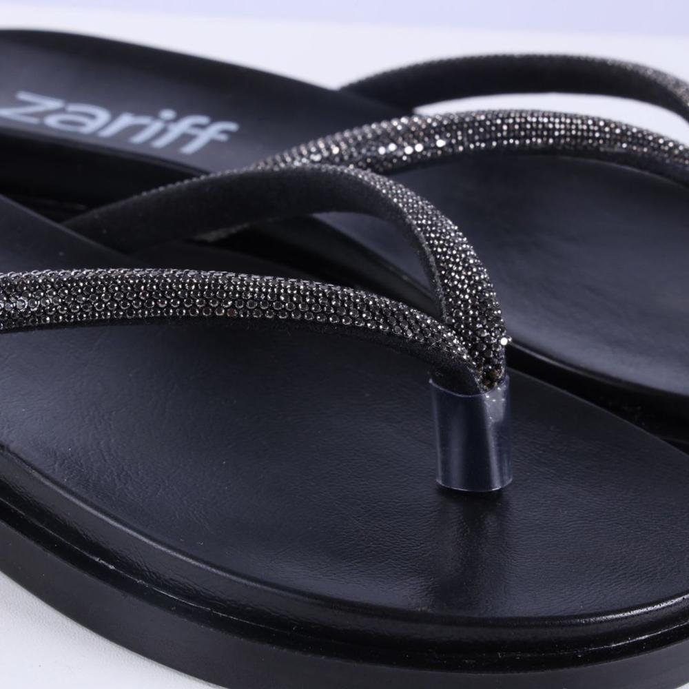 Chinelo Feminino Zariff 3033.0426 Preto Preto 3