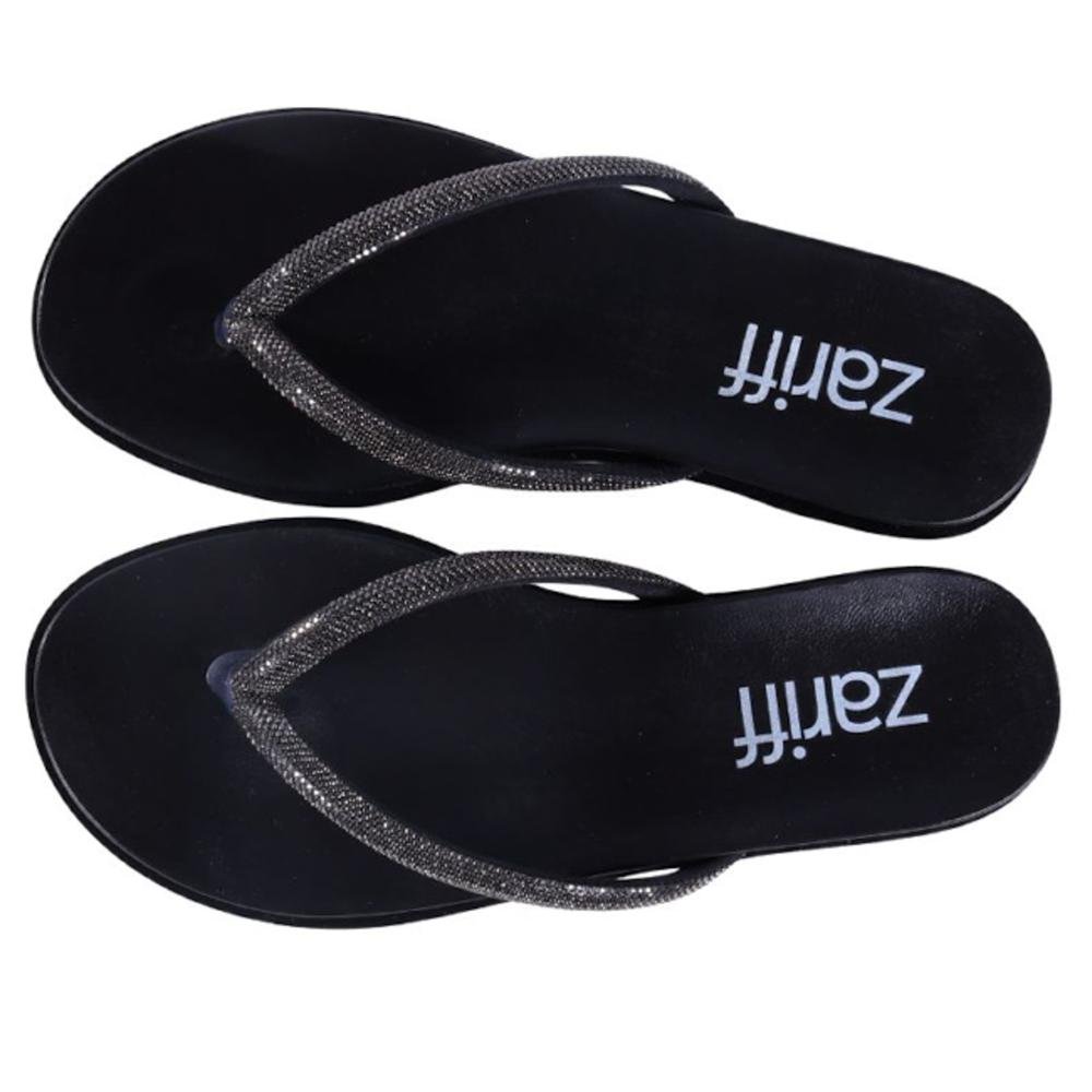Chinelo Feminino Zariff 3033.0426 Preto Preto 5