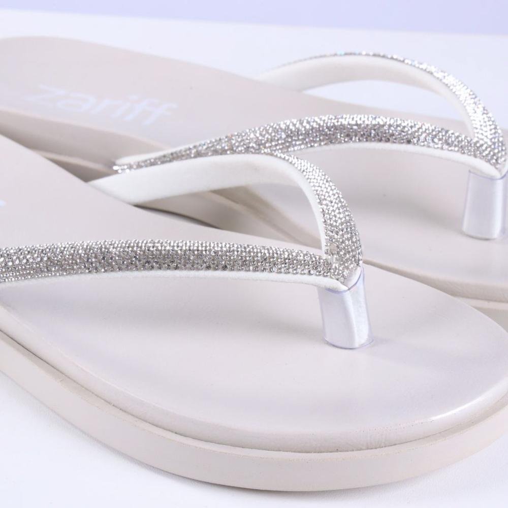 Chinelo Feminino Zariff 3033.0426 Off White Branco 3