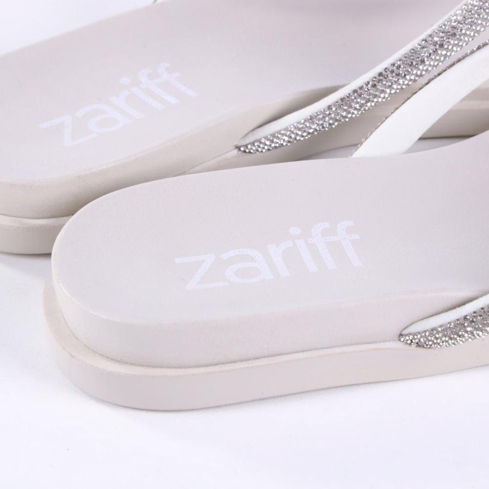 Chinelo Feminino Zariff 3033.0426 Off White Branco 4