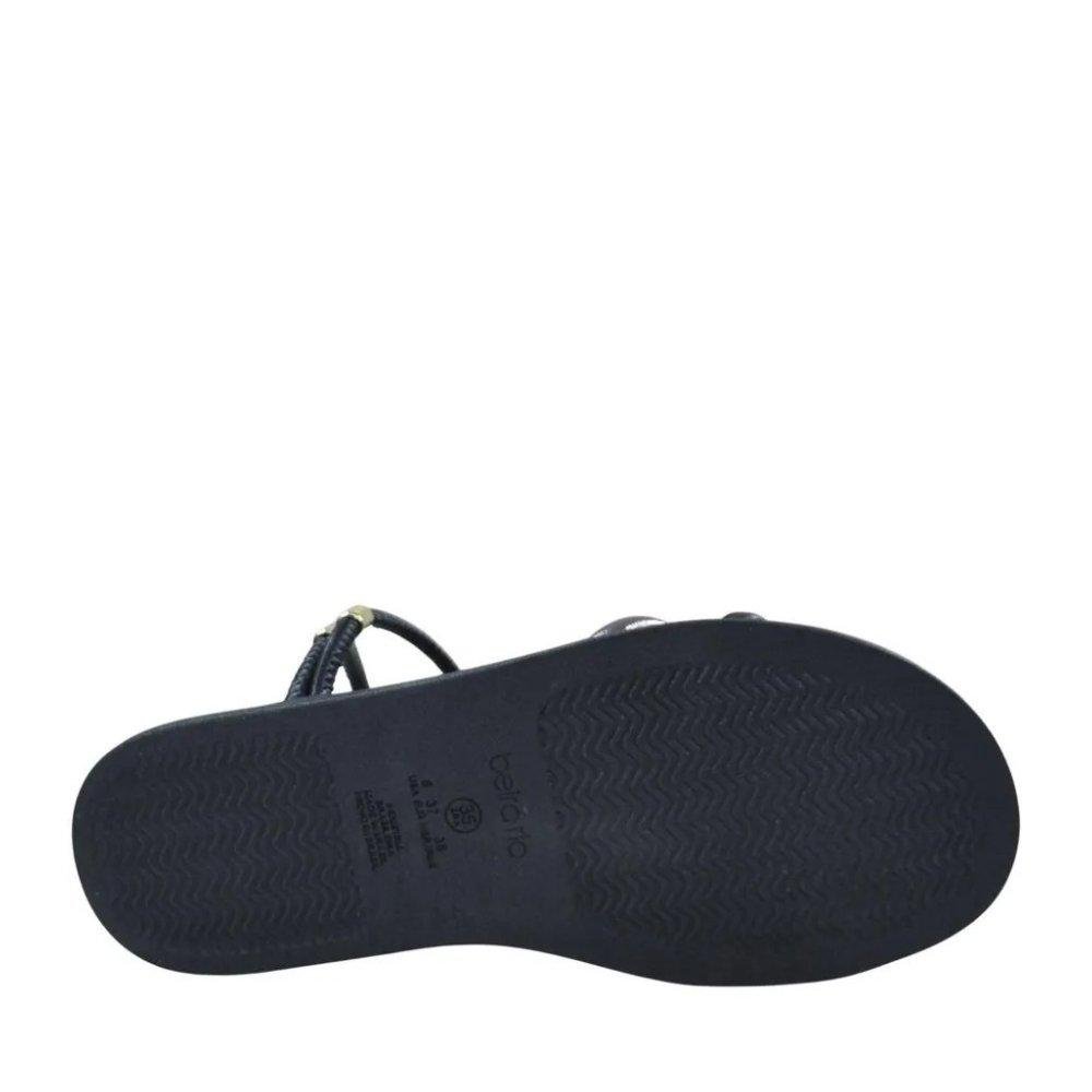 Sandália Rasteira Beira Rio Feminina 8488,113 Preto Preto 5