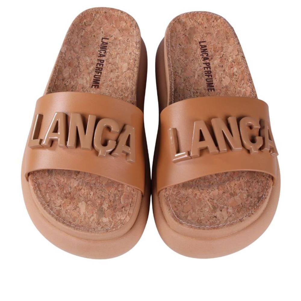 Chinelo Slide Lança Perfume Feminino 537sl000124 Camel Marrom 4