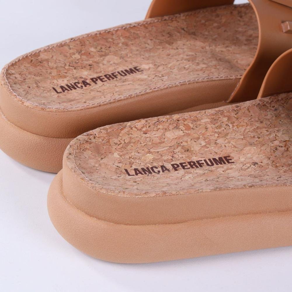 Chinelo Slide Lança Perfume Feminino 537sl000124 Camel Marrom 5