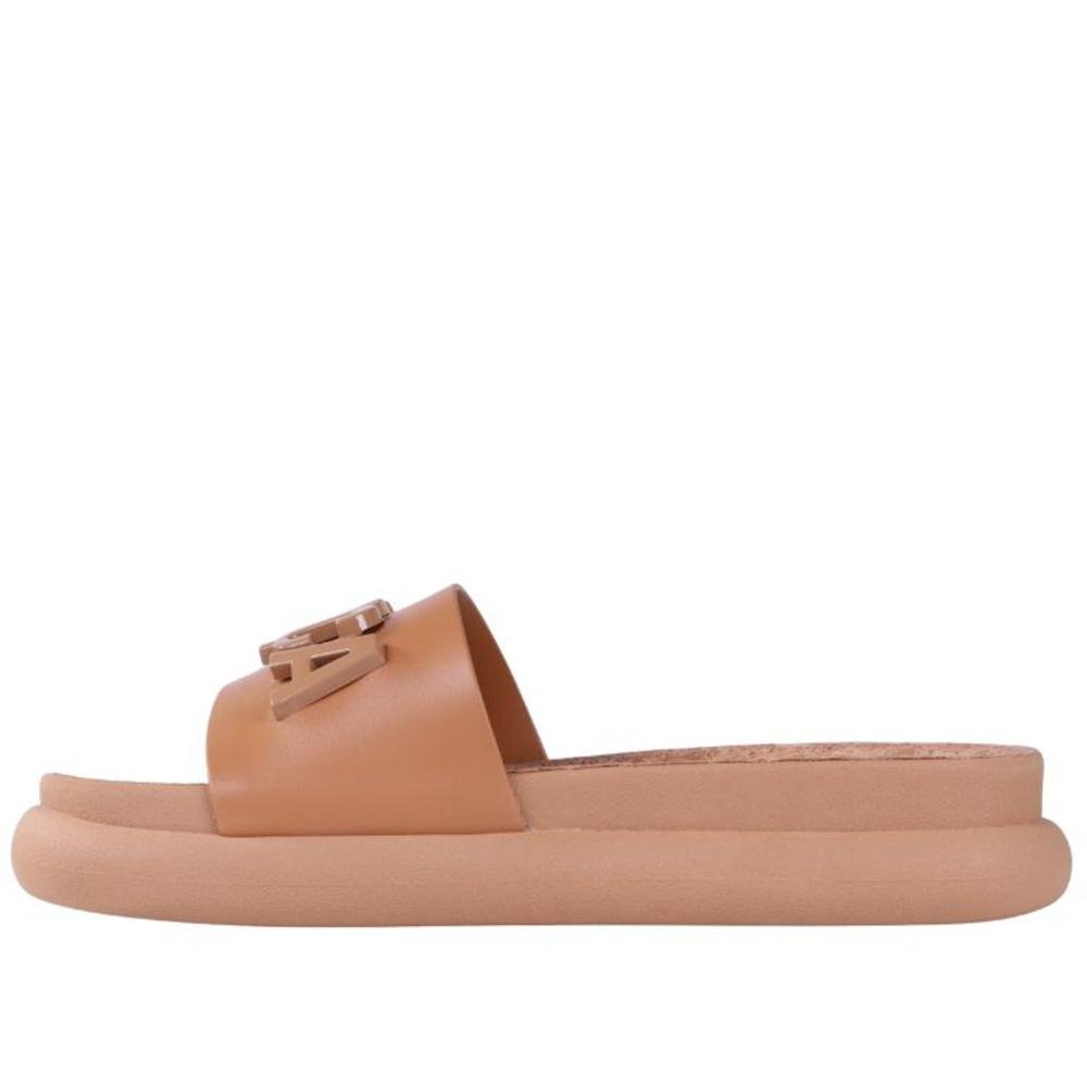 Chinelo Slide Lança Perfume Feminino 537sl000124 Camel Marrom 7