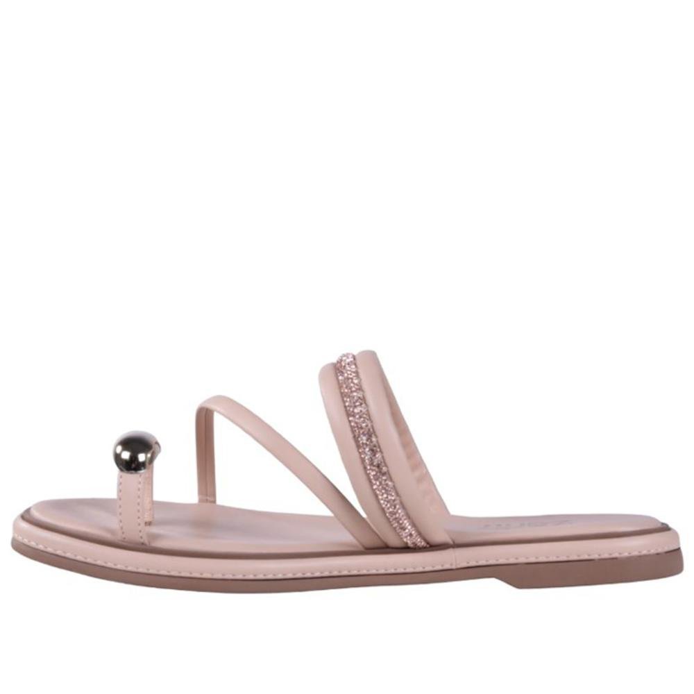 Sandália Feminina Rasteira Zariff 1931-52 Amendoa Bege 4