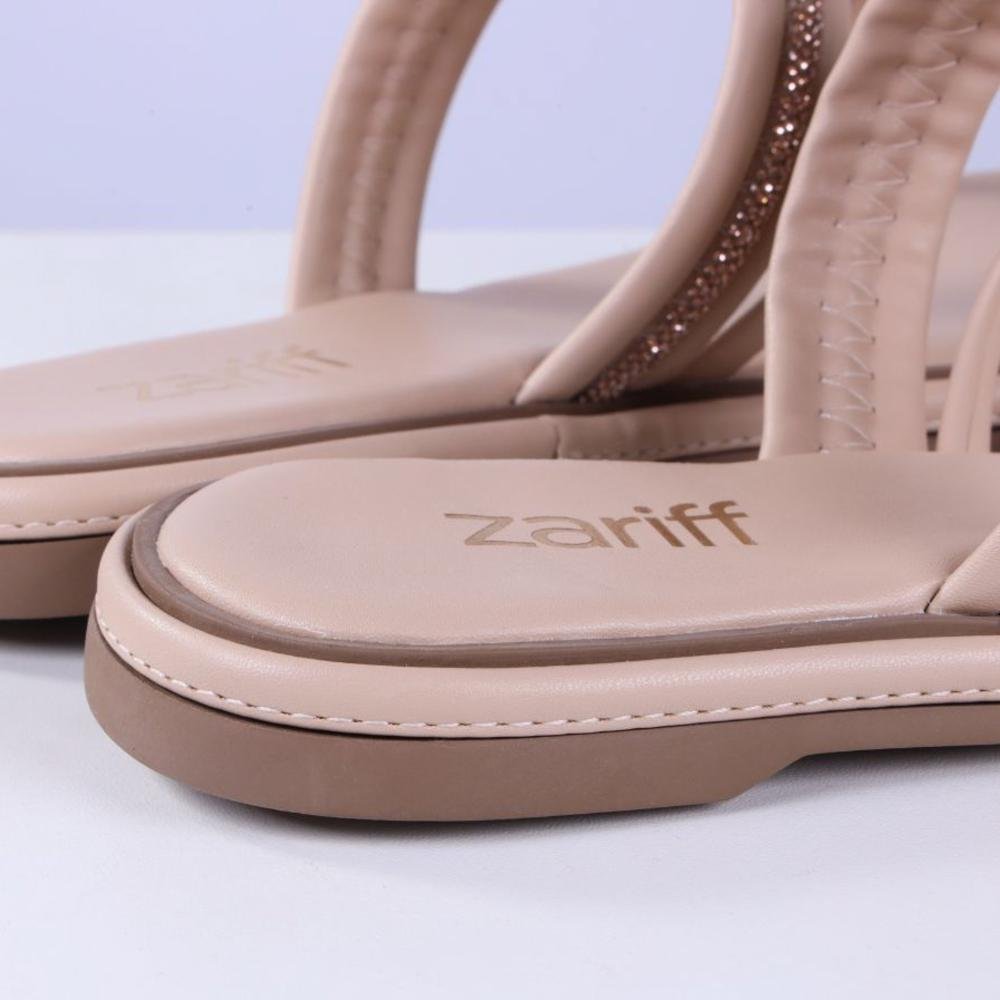 Sandália Feminina Rasteira Zariff 1931-52 Amendoa Bege 5
