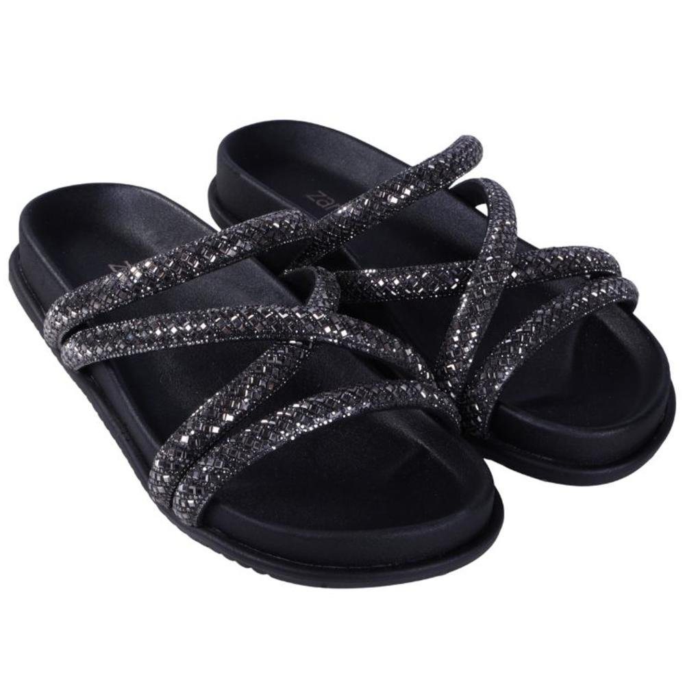 Papete Zariff Feminina Tira Celeste Zapm42 Preto/Onix Preto 2