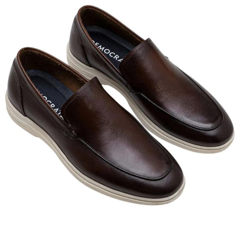 Sapato Masculino Democrata 647101 Mogno Marrom 2