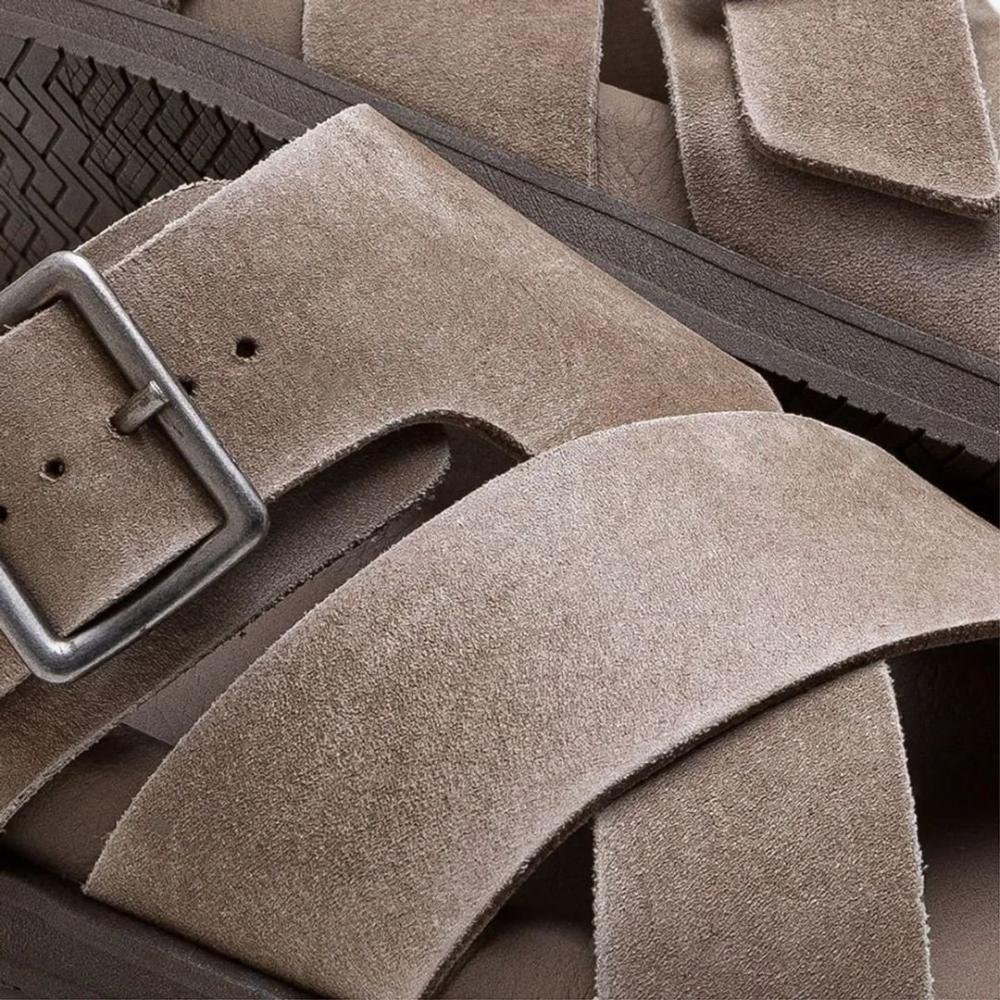 Sandália Masculina Democrata 55401 Rato Bege 4