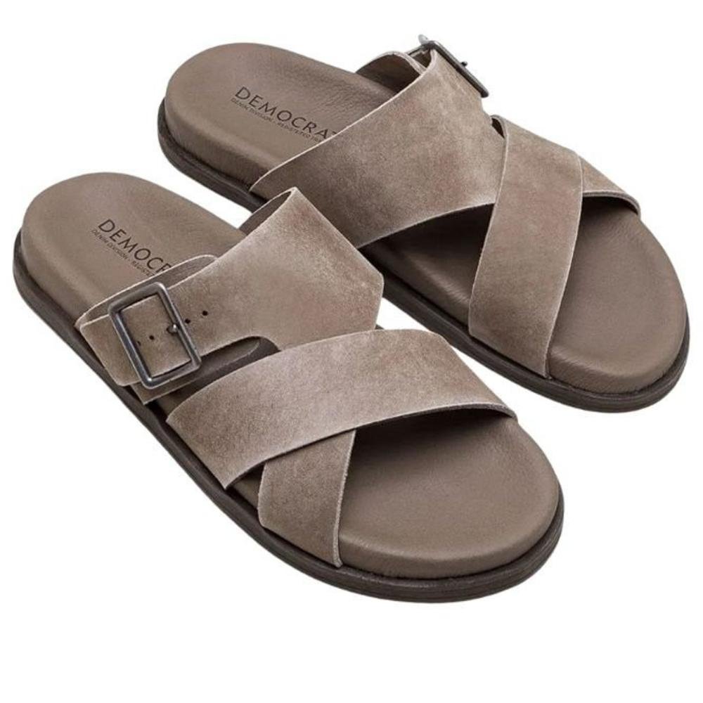 Sandália Masculina Democrata 55401 Rato Bege 7