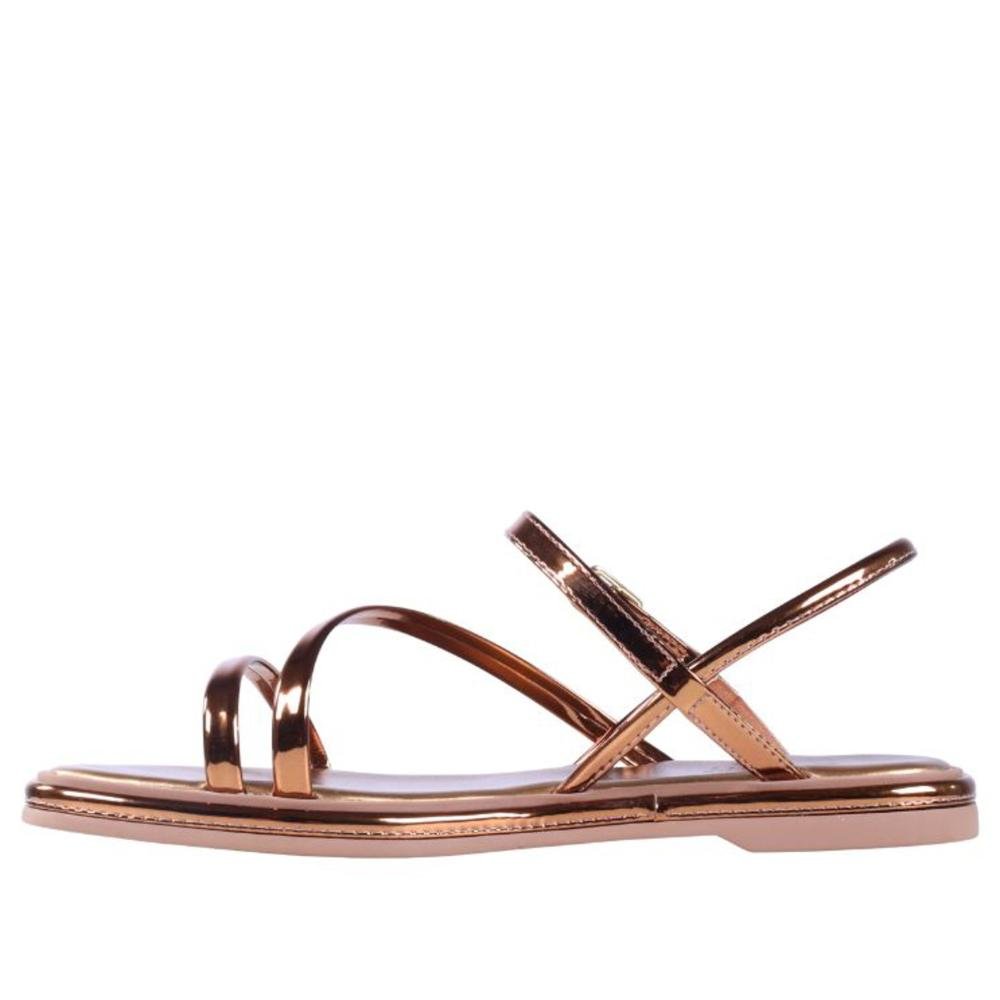 Sandália Feminina Rasteira Zariff 1931-65 Bronze Cobre 8