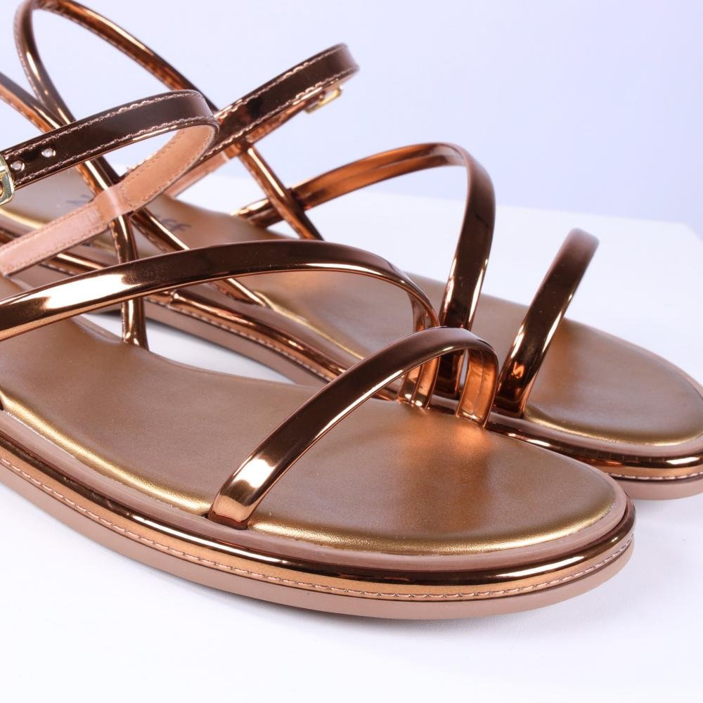 Sandália Feminina Rasteira Zariff 1931-65 Bronze Cobre 10