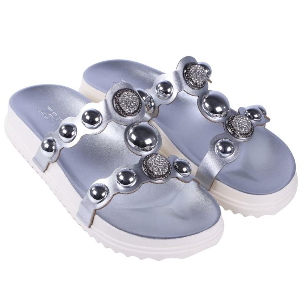 Papete Feminina Zariff Pp902 Prata Prata 3