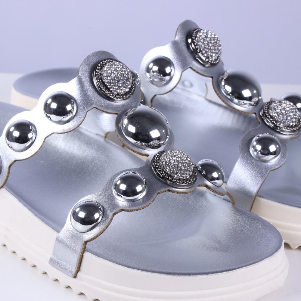 Papete Feminina Zariff Pp902 Prata Prata 8