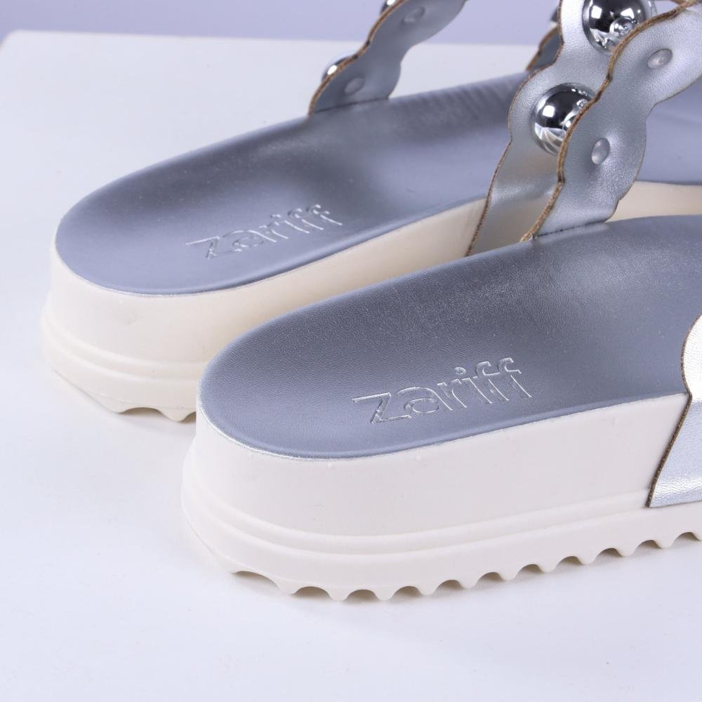 Papete Feminina Zariff Pp902 Prata Prata 9