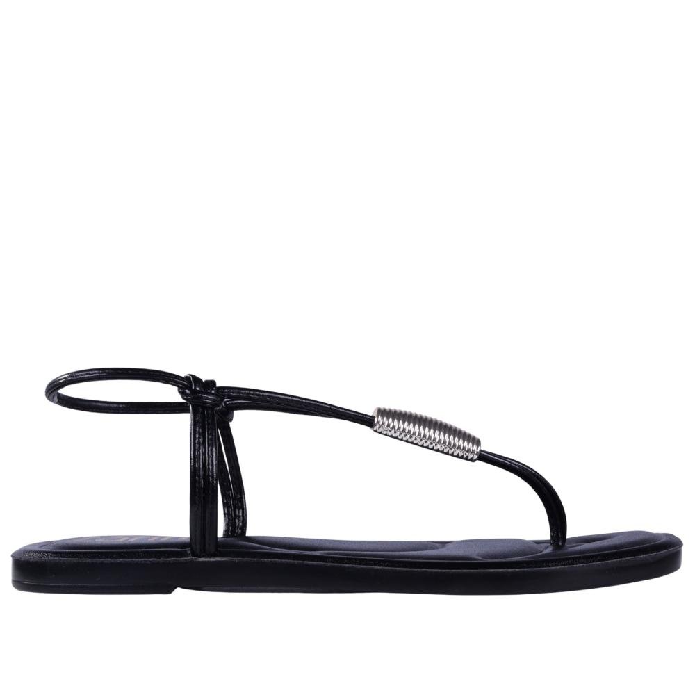 Sandália Feminina Rasteira Zariff 3055.1046 Preto