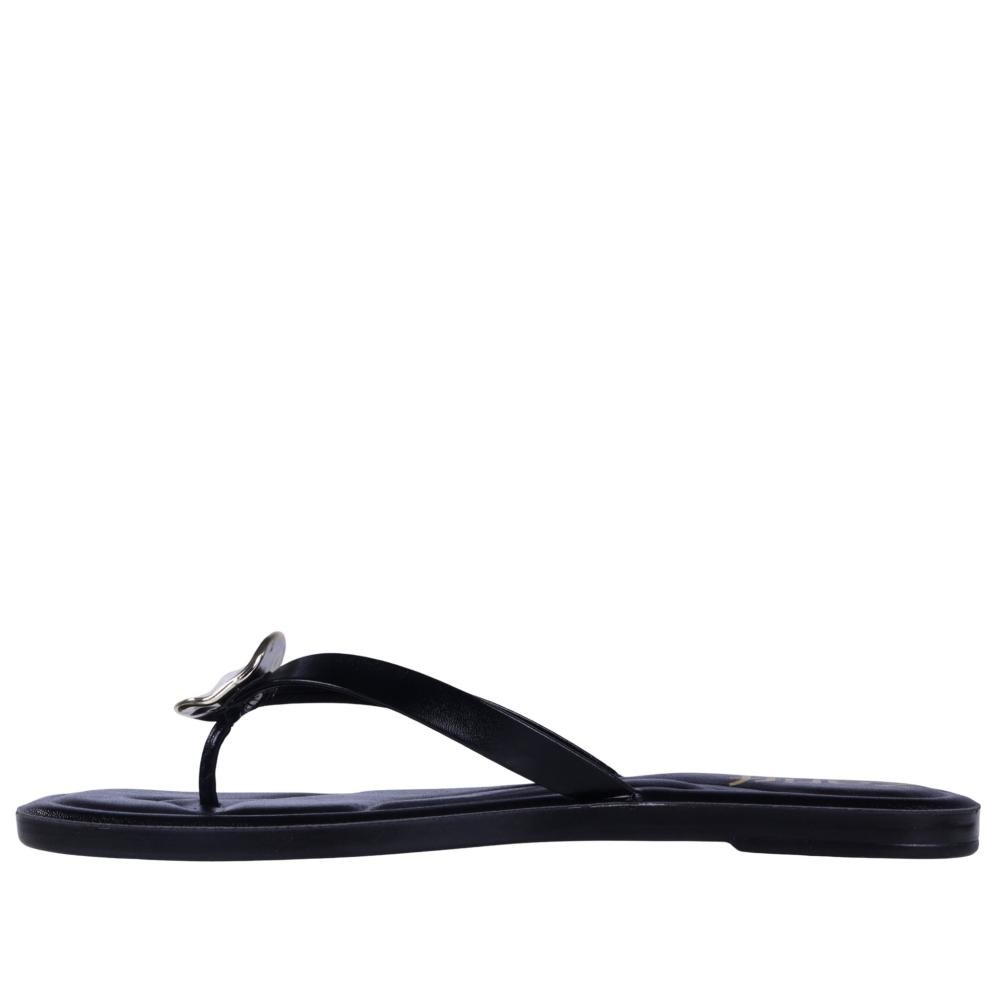 Chinelo Rasteira Feminino Zariff 3055.1047 Preto Brilho Preto 7