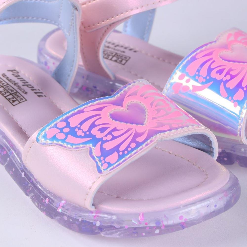 Sandália Infantil Feminina Pampili 697.035 Rosa Rosa 5