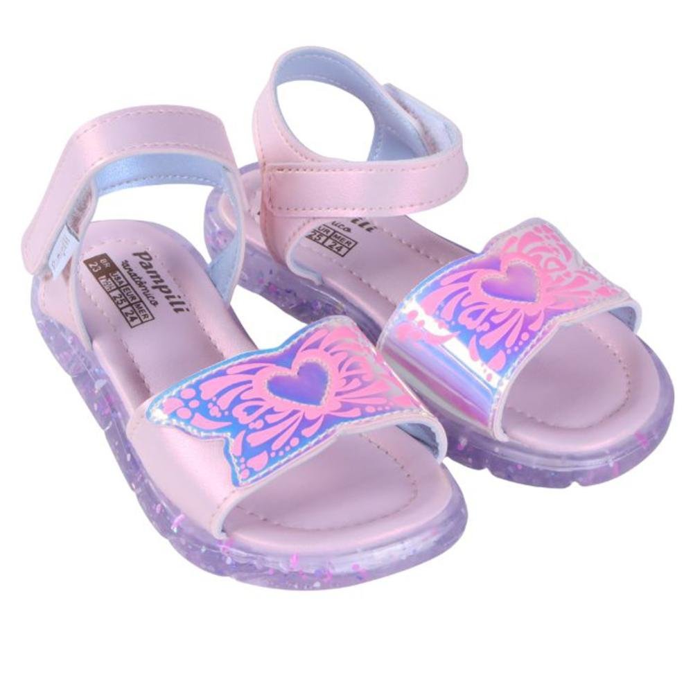 Sandália Infantil Feminina Pampili 697.035 Rosa Rosa 2