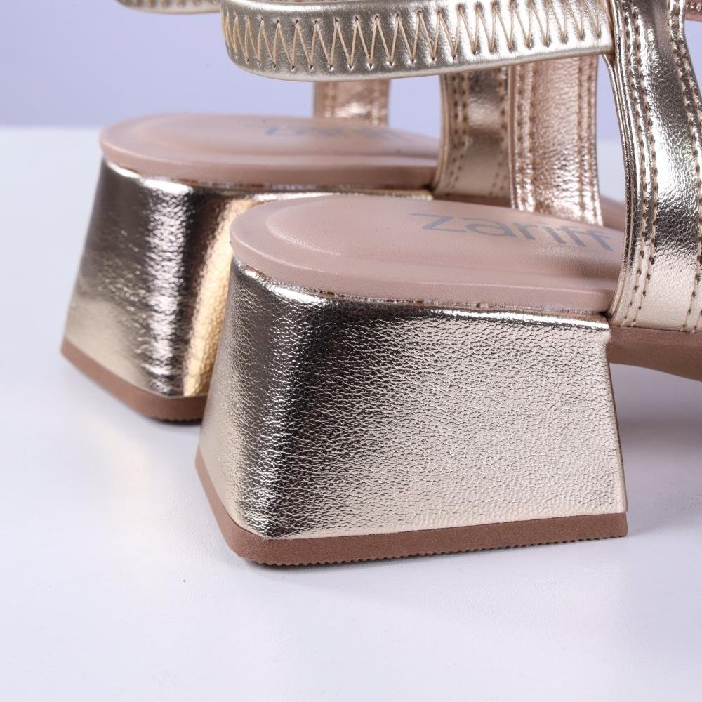 Sandália Feminina Zariff 5287-484 Dourado Dourado 5