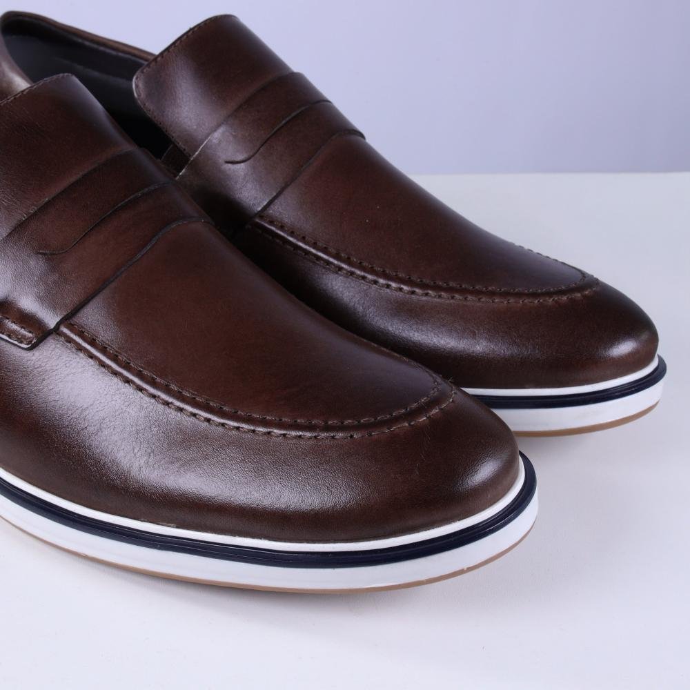 Sapato Masculino Zariff 0750 Brown/Preto Marrom 3