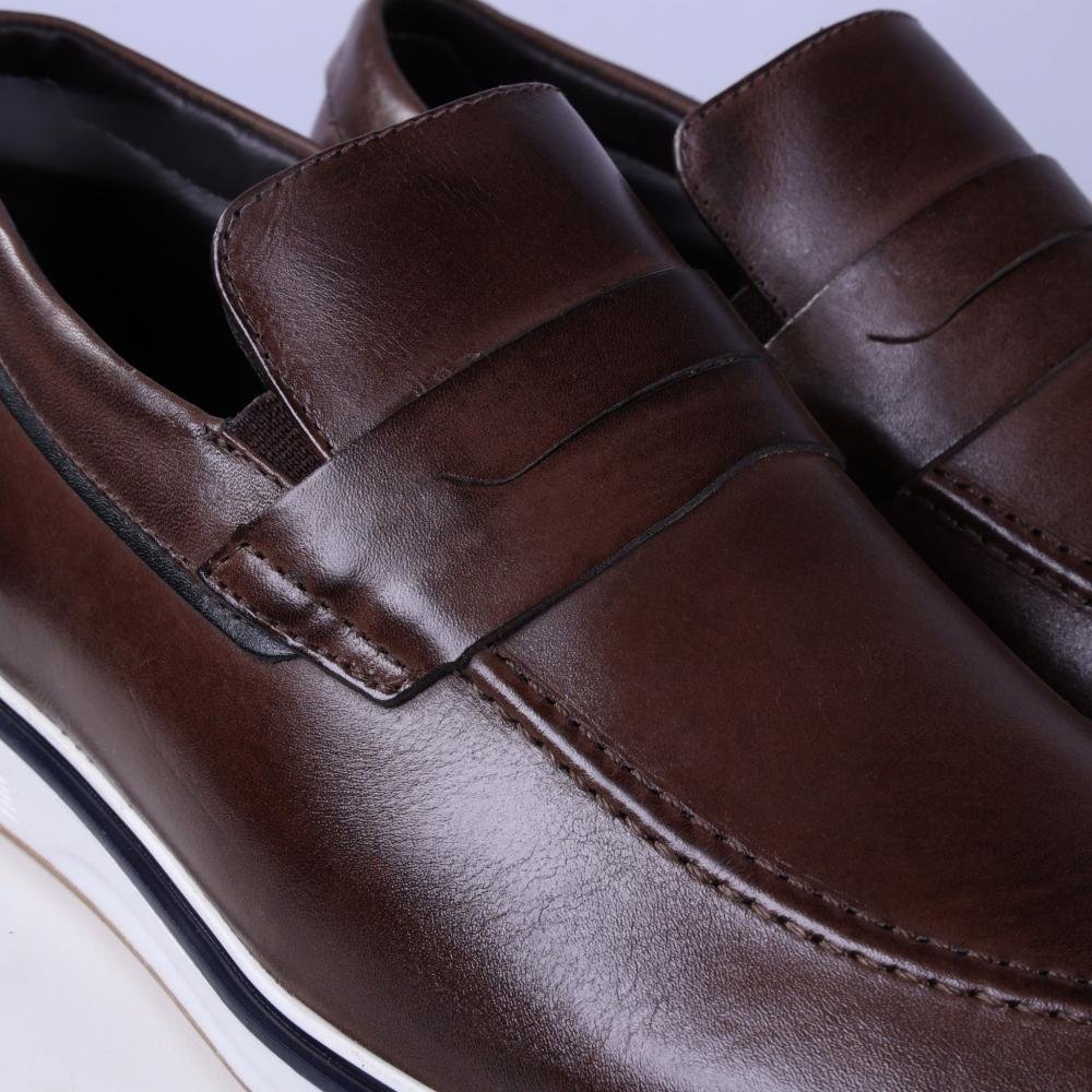 Sapato Masculino Zariff 0750 Brown/Preto Marrom 4