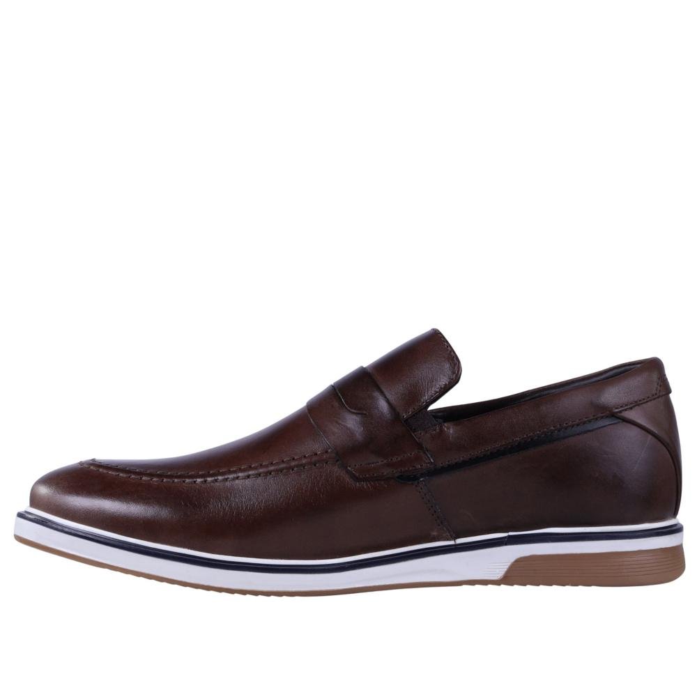 Sapato Masculino Zariff 0750 Brown/Preto Marrom 7