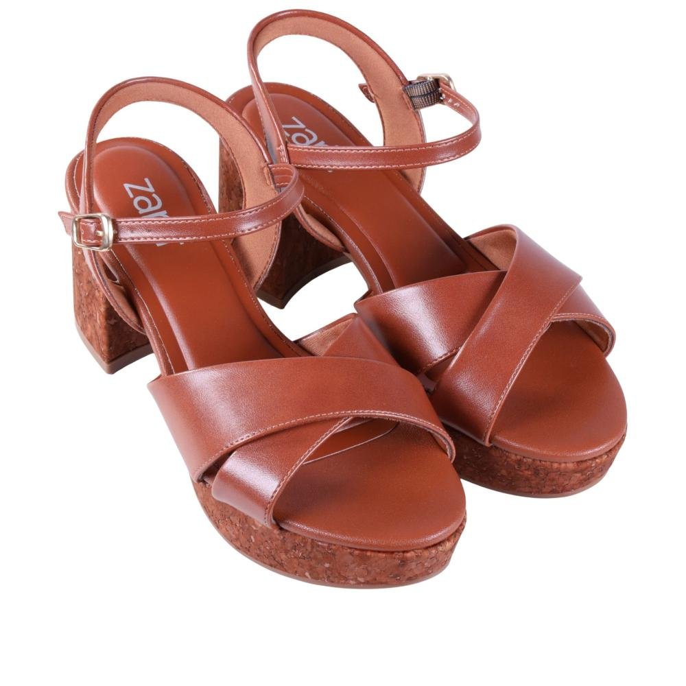Sandália Feminina Zariff 5031-359 Caramelo Marrom 2