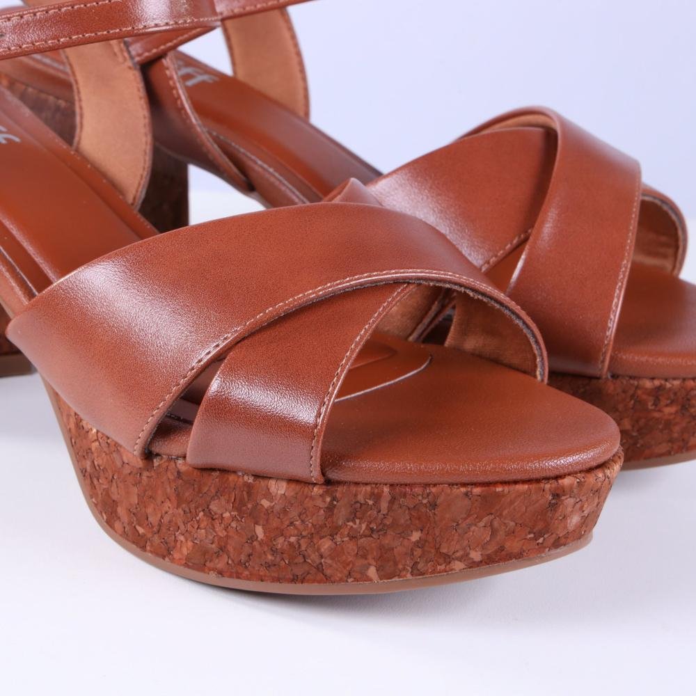 Sandália Feminina Zariff 5031-359 Caramelo Marrom 3