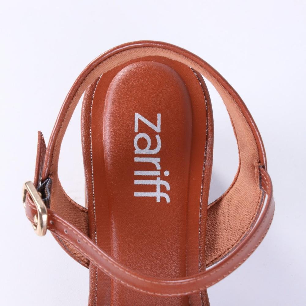 Sandália Feminina Zariff 5031-359 Caramelo Marrom 7