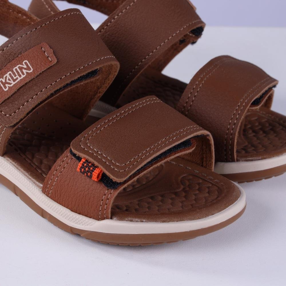 Sandália Infantil Menino Klin 476237 Whiski Marrom 3