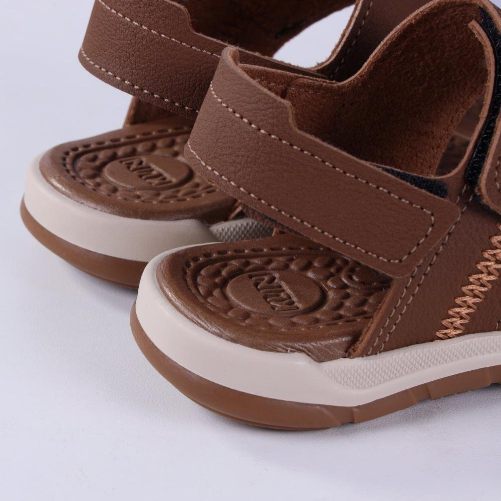 Sandália Infantil Menino Klin 476237 Whiski Marrom 4