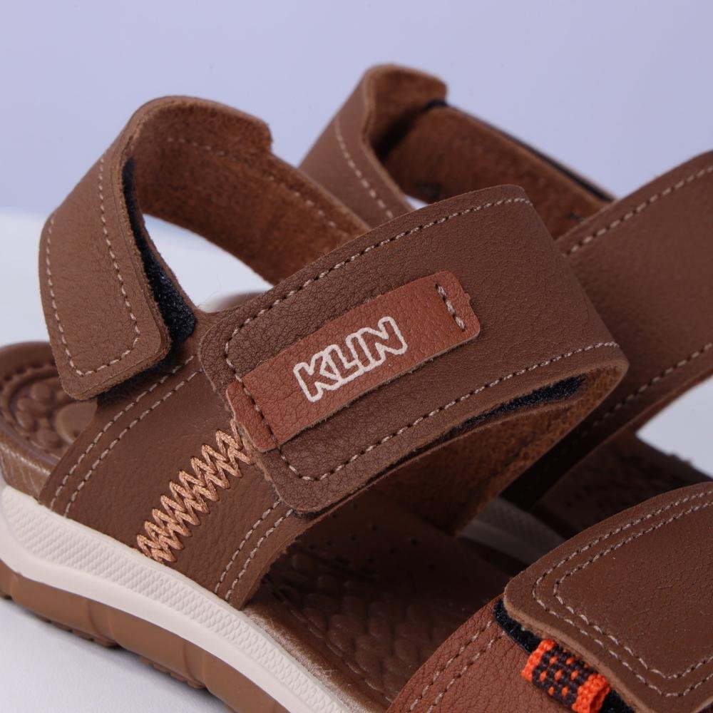 Sandália Infantil Menino Klin 476237 Whiski Marrom 5